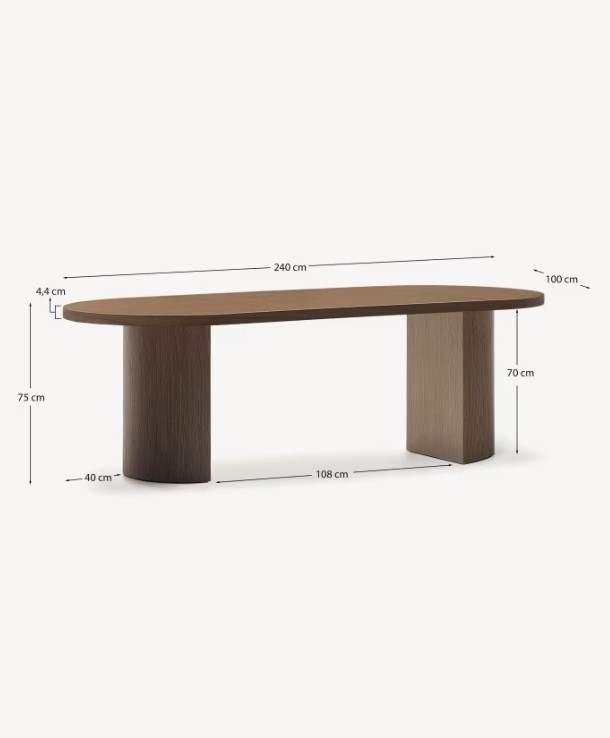 NEALY valgomasis stalas, 240 x 100 cm - Image 10