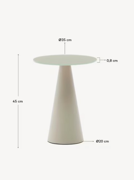 WILSHIRE šoninis staliukas, Ø 35 cm - Image 6
