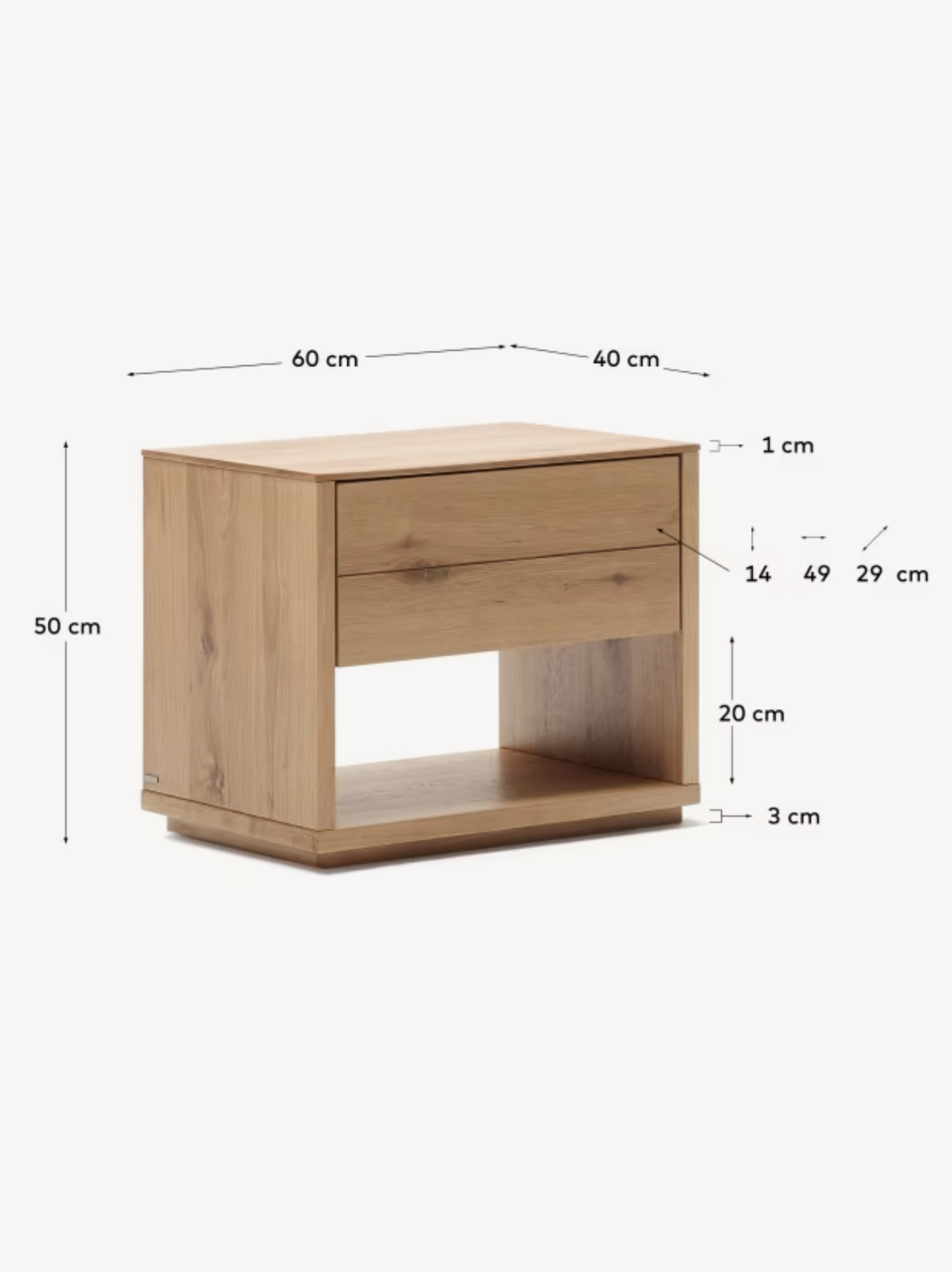 ALGUEMA šoninis staliukas, 60 x 50 cm - Image 9
