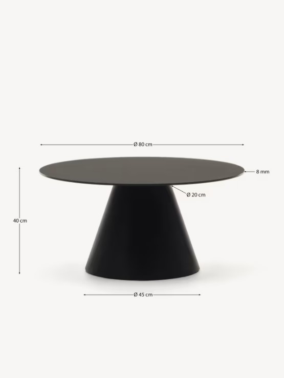 WILSHIRE kavos staliukas, Ø 80 cm - Image 6