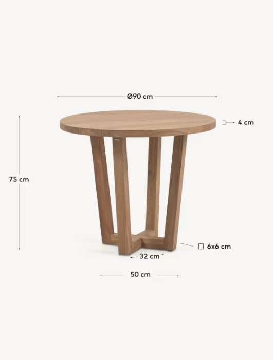 NAHLA valgomasis stalas, Ø 90 cm - Image 6