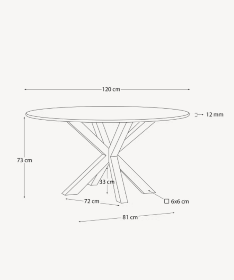 ARGO valgomasis stalas, Ø 120 cm - Image 7
