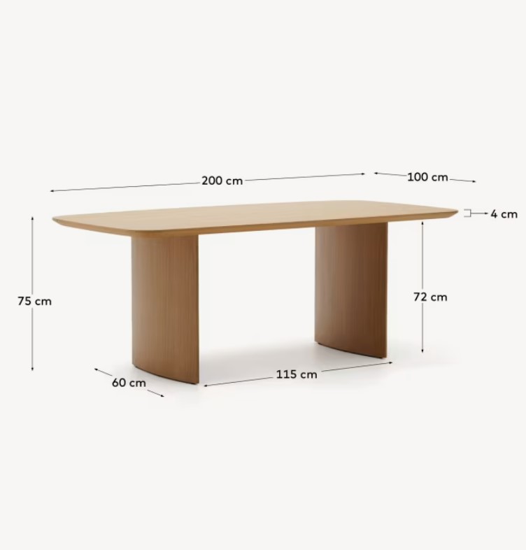 LITTO valgomasis stalas, 200 x 100 cm - Image 7