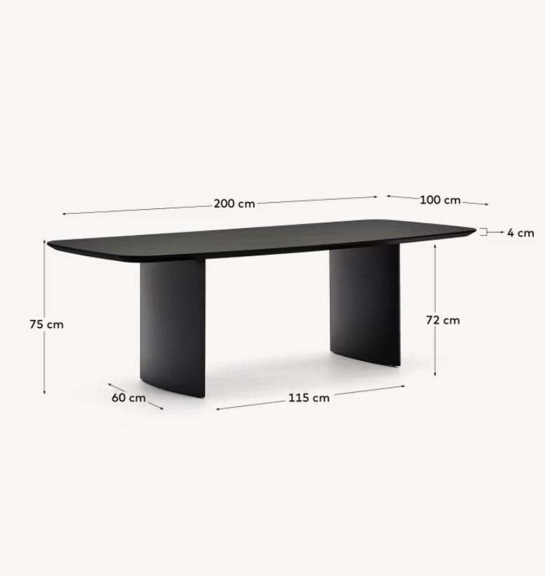 LITTO valgomasis stalas, 200 x 100 cm - Image 8