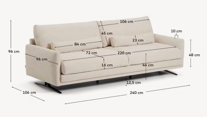 VELIRO trivietė sofa, 240 cm - Image 10
