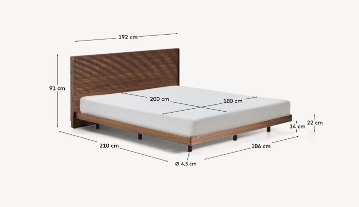 NORLEN lova, 180 x 200 cm - Image 8