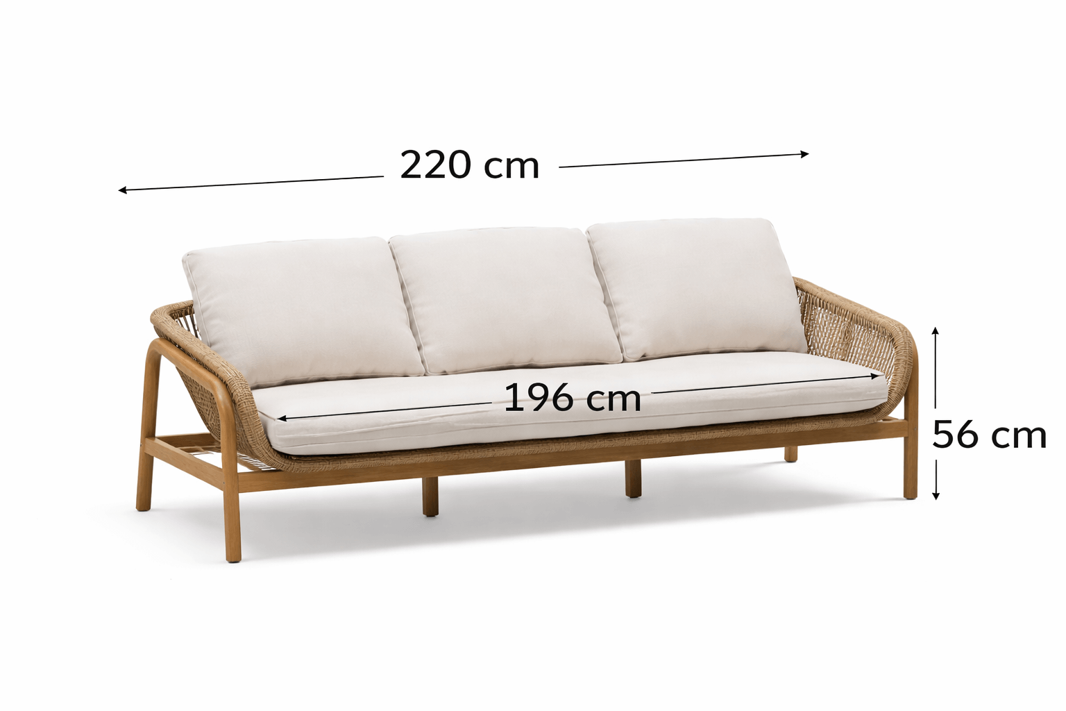 VELLANA lauko sofa, 220 cm - Image 5