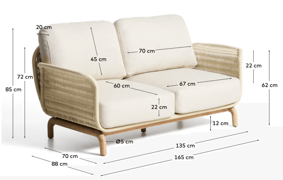 ALIPA lauko sofa, 165 cm - Image 5