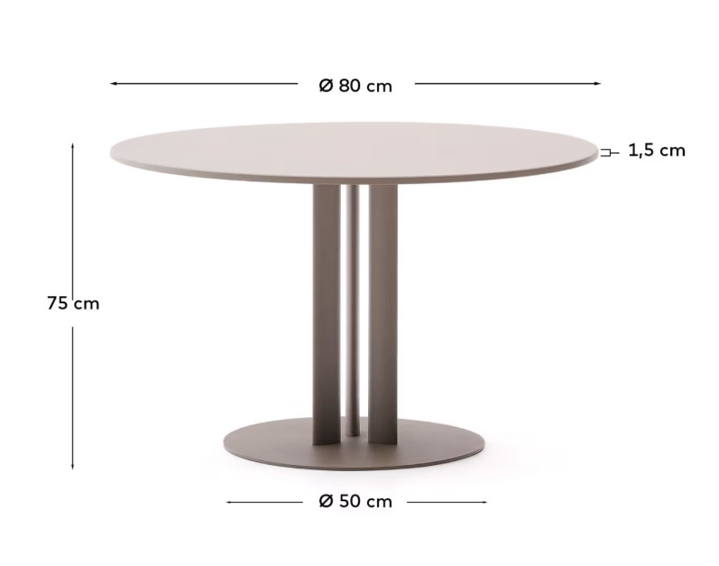 SEDALIS lauko stalas, Ø 80 cm - Image 6